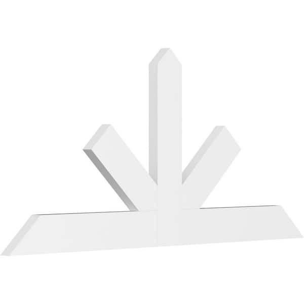 Ekena Millwork Saratoga 72 in. W x 33 in. H x 2 in. D Signature Polyurethane Bracket