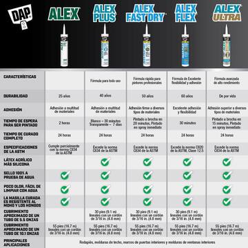 ALEX FLEX 10.1 oz. White Premium Molding and Trim Sealant