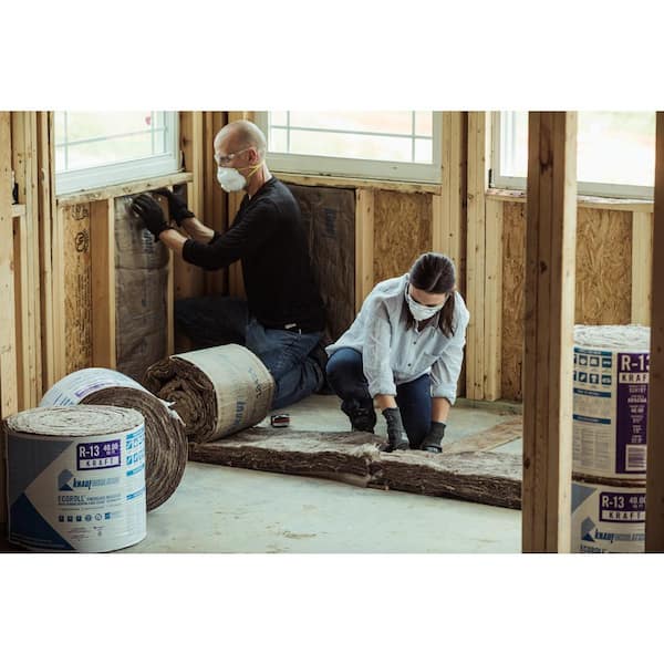 Knauf R-13 15 In. x 32 Ft. Greenguard Kraft Faced Roll Fiberglass  Insulation - Gillman Home Center