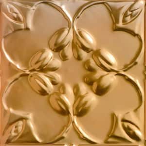 Take Home Sample - Lilac Lincoln Copper 1 ft. x 1 ft. Decorative Tin Style Lay-in Ceiling Tile (1 sq. ft./case)