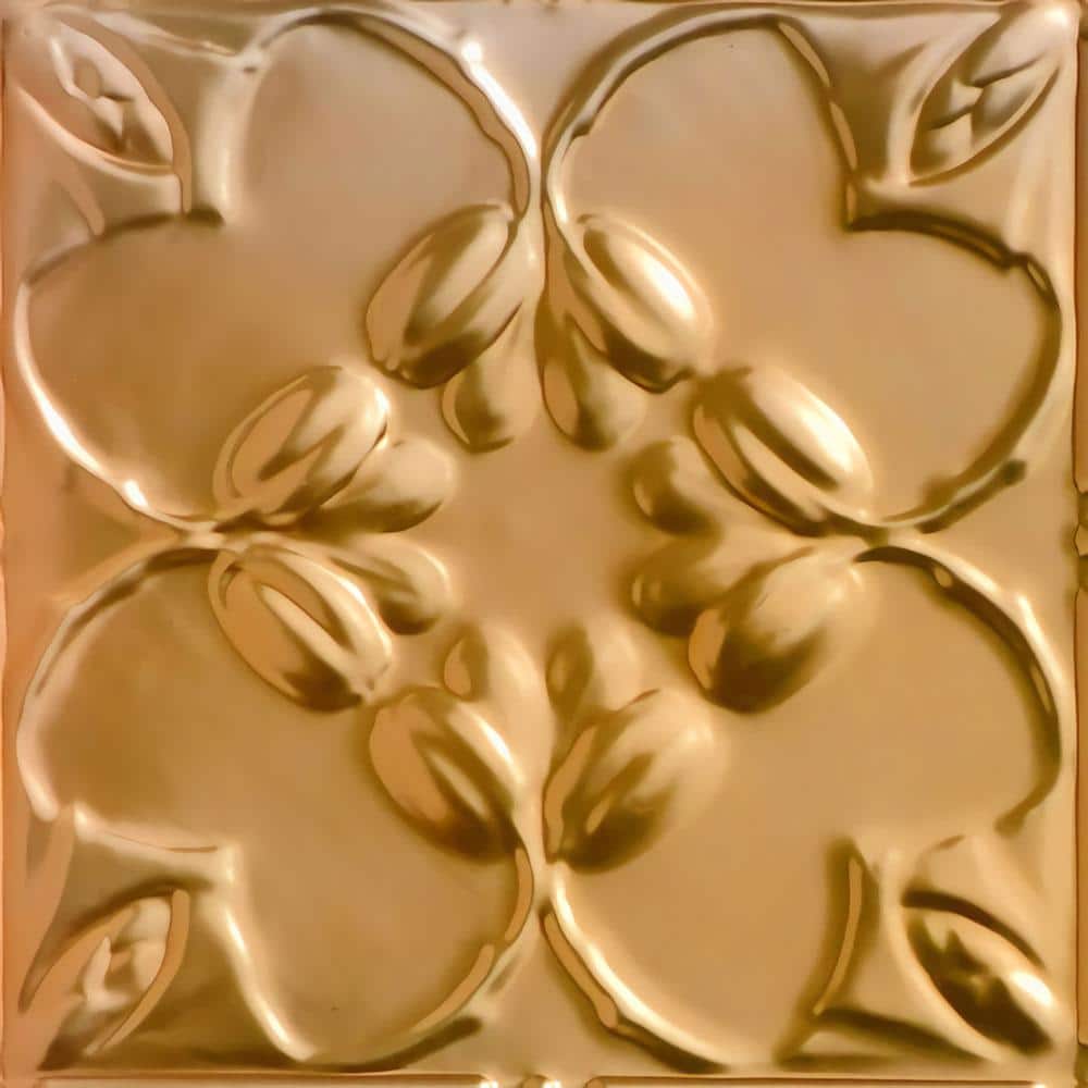 Take Home Sample - Lilac Lincoln Copper 1 ft. x 1 ft. Decorative Tin Style Nail Up Ceiling Tile (1 sq. ft./case) price history on PriceWatchPro