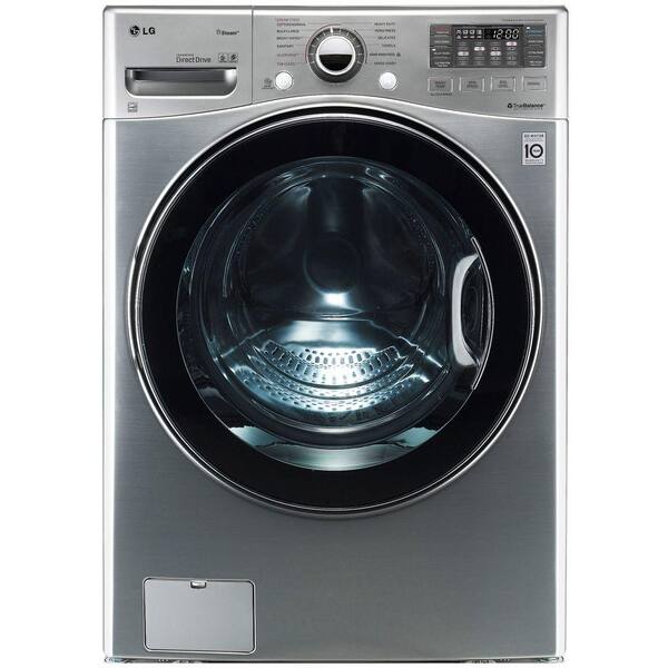 LG 4.0 DOE cu. ft. High-Efficiency Front Load Washer in Graphite Steel, ENERGY STAR-DISCONTINUED