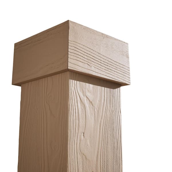 Ekena Millwork 8 in. x 8 ft. Sand Blasted Endurathane Faux Wood