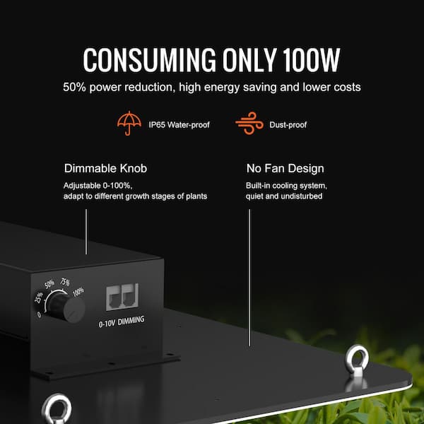 SVOPES 200 W LED Growth Light, Full Spectrum Adjustable, Samsung