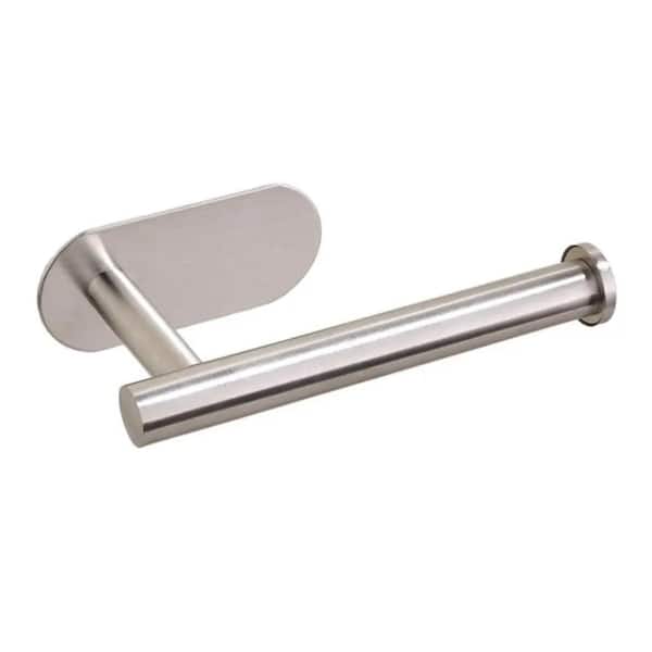Aoibox Silver Self-Adhesive Stainless Steel Toilet Paper Holder for Bathroom and Kitchen