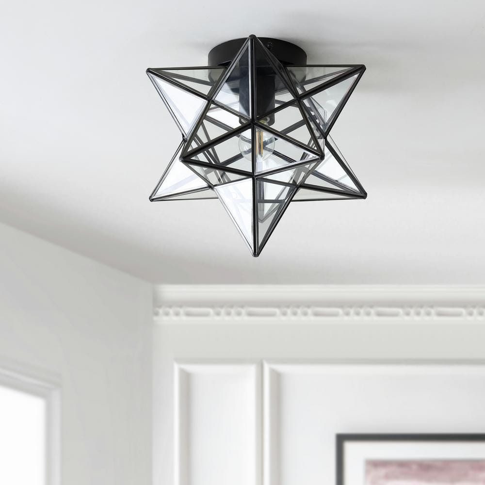 Stella 12" Moravian Star LED Flush Mount in Oil Rubbed Bronze