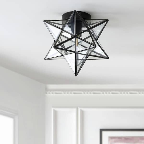 black star flush mount light