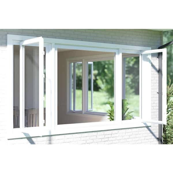 TAFCO WINDOWS 119.25 in. x 60 in. White Double-Pane Insulated