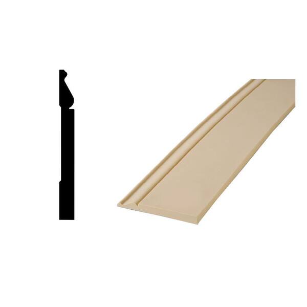WM 163 11/16 in. x 1-3/8 in. Solid Pine Base Cap Moulding