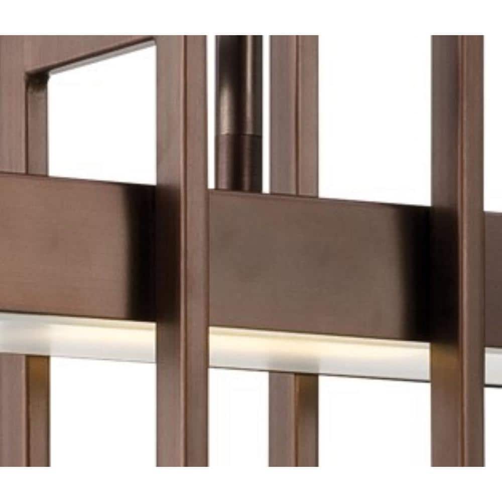Hazel Bronze Geometric Mini LED Pendant for Indoor/Outdoor