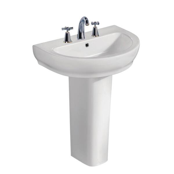 Barclay Products Harmony 650 251/2 in. Pedestal Combo in White3