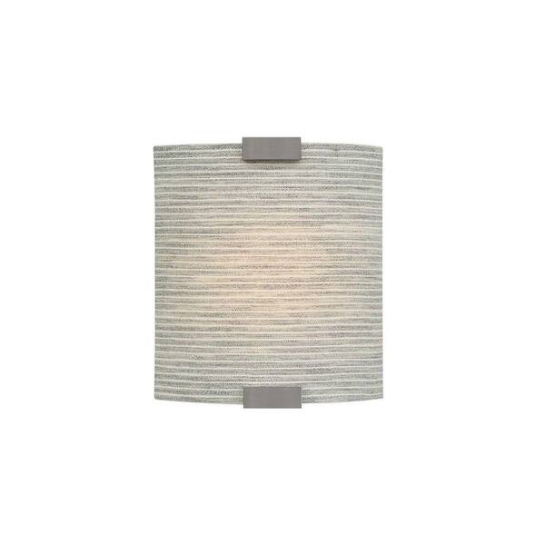 Generation Lighting Omni 1-Light Bronze Small Fluorescent Sconce with Pewter Shade