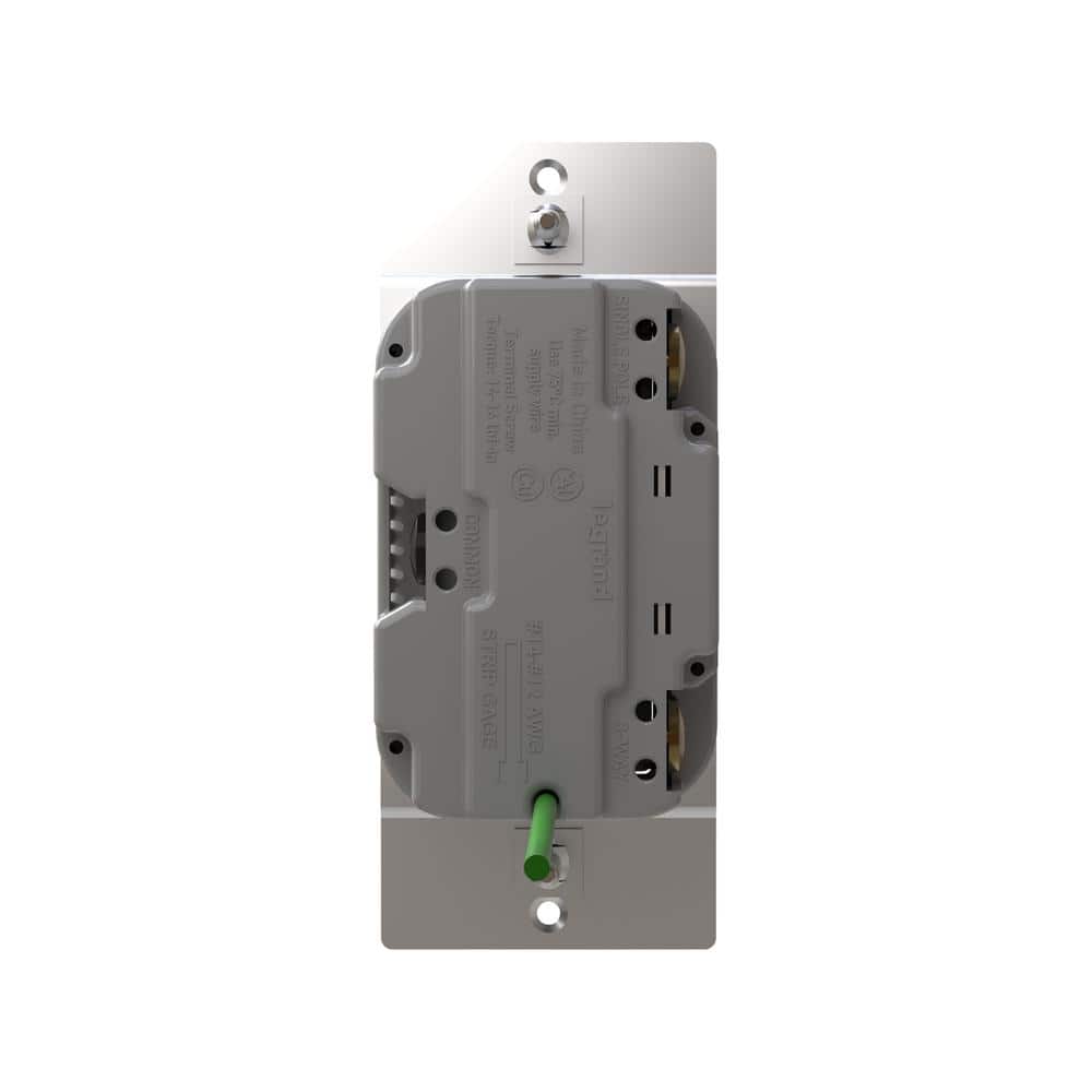 White Matte Thermoplastic Rocker Dimmer Switch