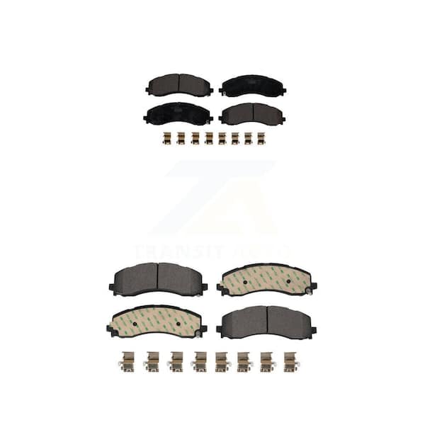 TEC Front Rear Ceramic Brake Pads Kit For 2019-2022 Ram 2500 3500 KTC-100753