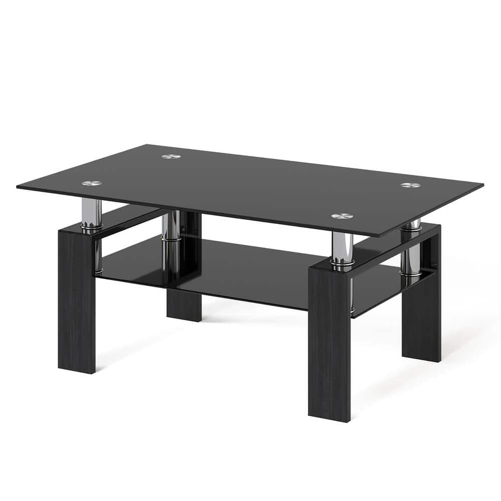 black glass coffee table the range