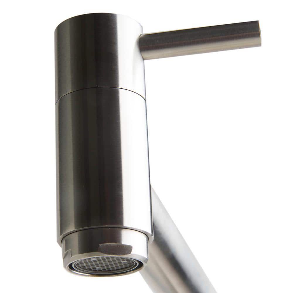Brushed Stainless Steel Retractable Pot Filler Faucet