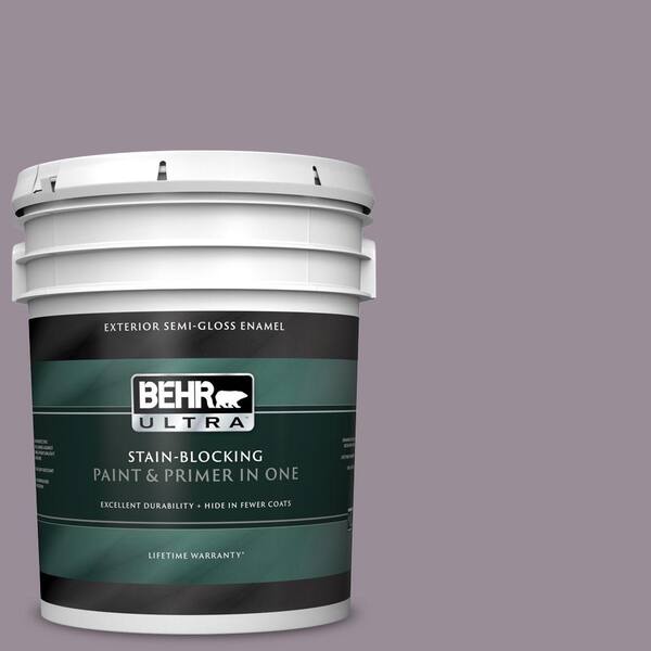 BEHR ULTRA 5 gal. #UL250-18 Victorian Semi-Gloss Enamel Exterior Paint and Primer in One