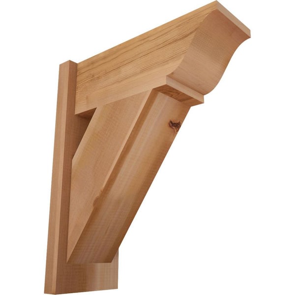 Ekena Millwork 8 in. x 22 in. x 18 in. Traditional Smooth Western Red Cedar Outlooker