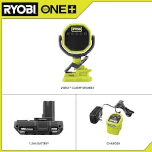 ONE+ 18V Cordless VERSE Clamp Speaker Kit with 1.5 Ah Battery and Charger