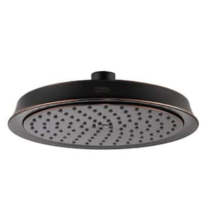 Raindance C 180 1-Spray Patterns with 2.5 GPM 8.375 in. Ceiling Mount Fixed Shower Head in Rubbed Bronze
