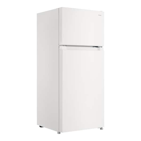 Vissani 4.5 cu. ft. 2-Door Mini Refrigerator in White with Freezer 