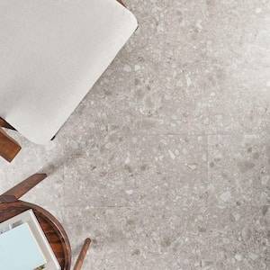 Take Home Sample - Rizzo Gray 20 MIL 6 in. x 12 in. Click Lock Terrazzo Look Waterproof Luxury Vinyl Tile