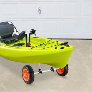 Heavy Duty Kayak Cart 280 lbs. Detachable Canoe Trolley Cart with 10 in. Solid Tires, and Adjustable Width