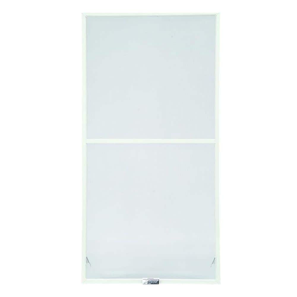 19-7/8 in. x 62-27/32 in. 400-Series White Aluminum Double-Hung Window Scre