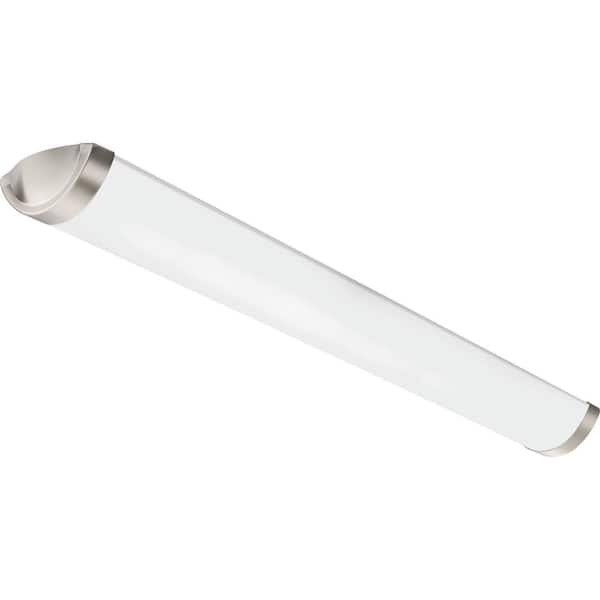 Lithonia Lighting Catenary FMLCCLS 4 ft. Brushed Nickel Integrated LED Decorative Linear Flush Mount CCT Switching