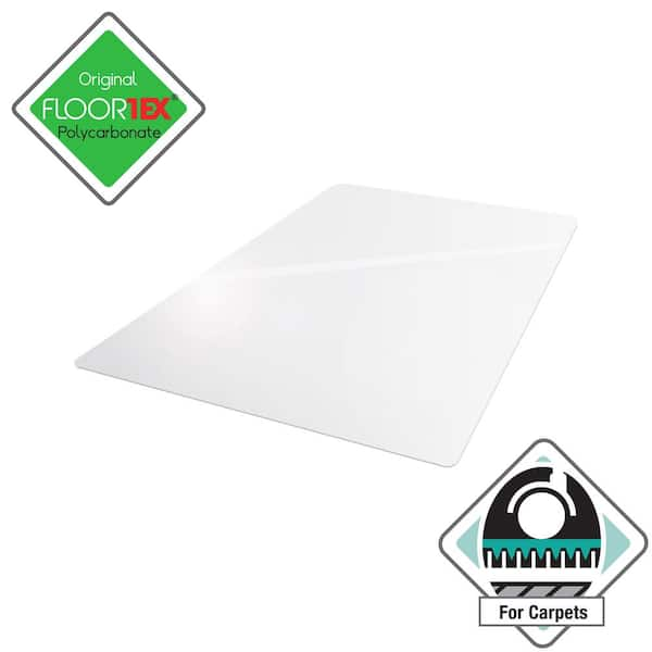 Ultimat Clear 48 in. x 60 in. Polycarbonate Rectangular Indoor Chair Mat for Carpets up to 1/2 in.