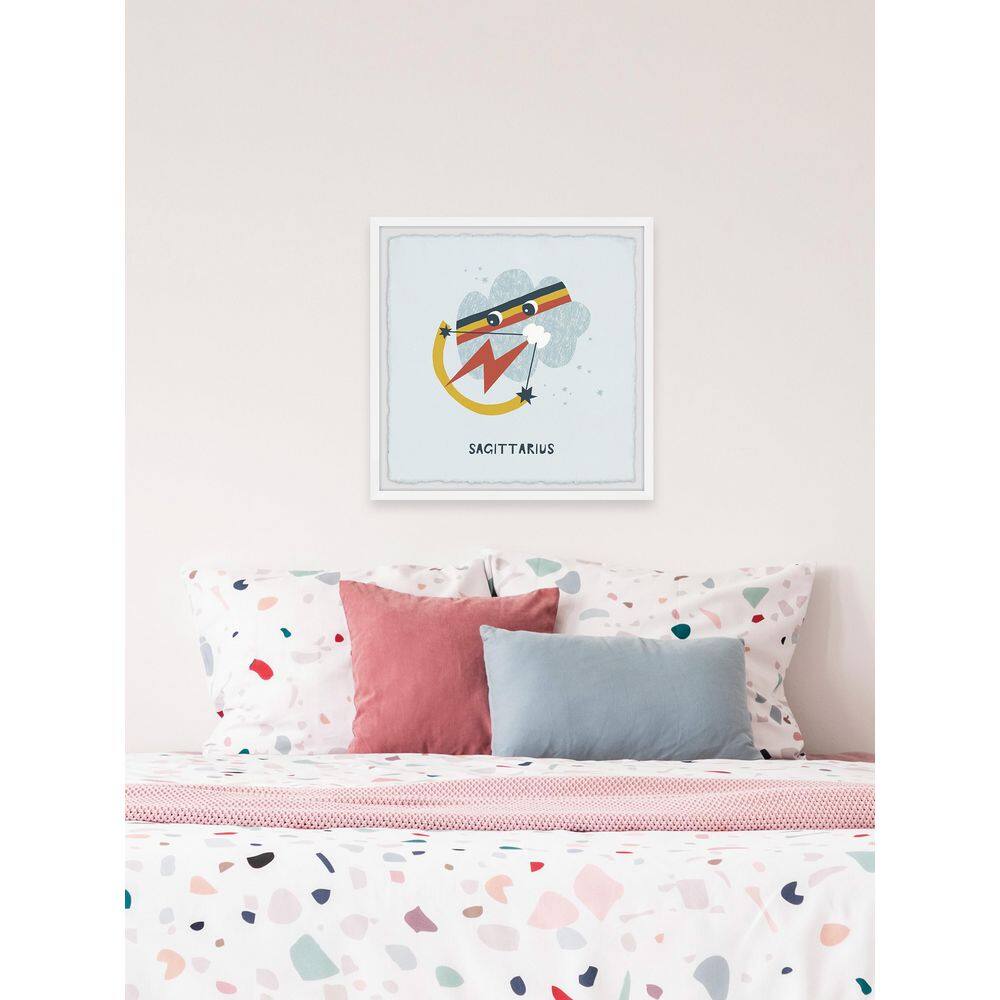Sagittarius Zodiac Astronomy Art Print with Hand-Framed Design
