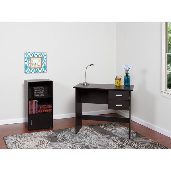 small espresso writing desk