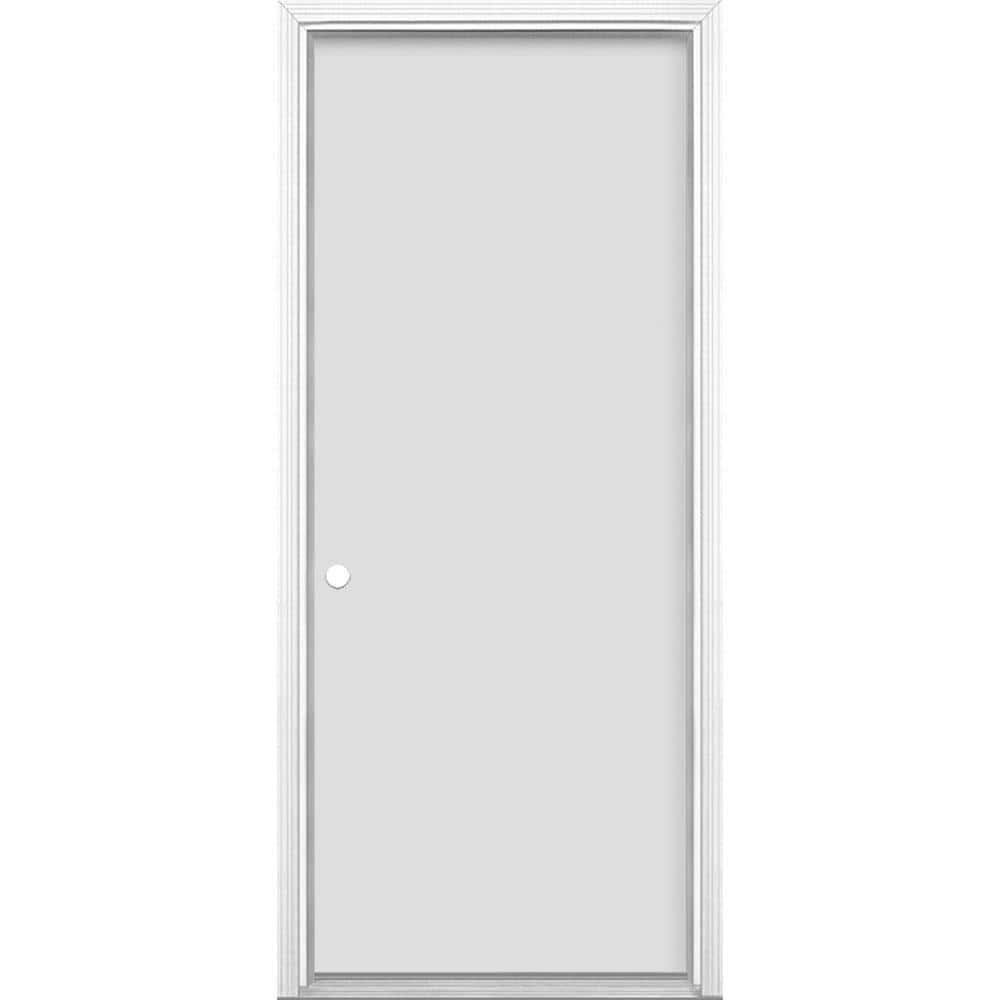 Masonite Utility 36 in. x 80 in. No Panel RightHand/Inswing Paintable