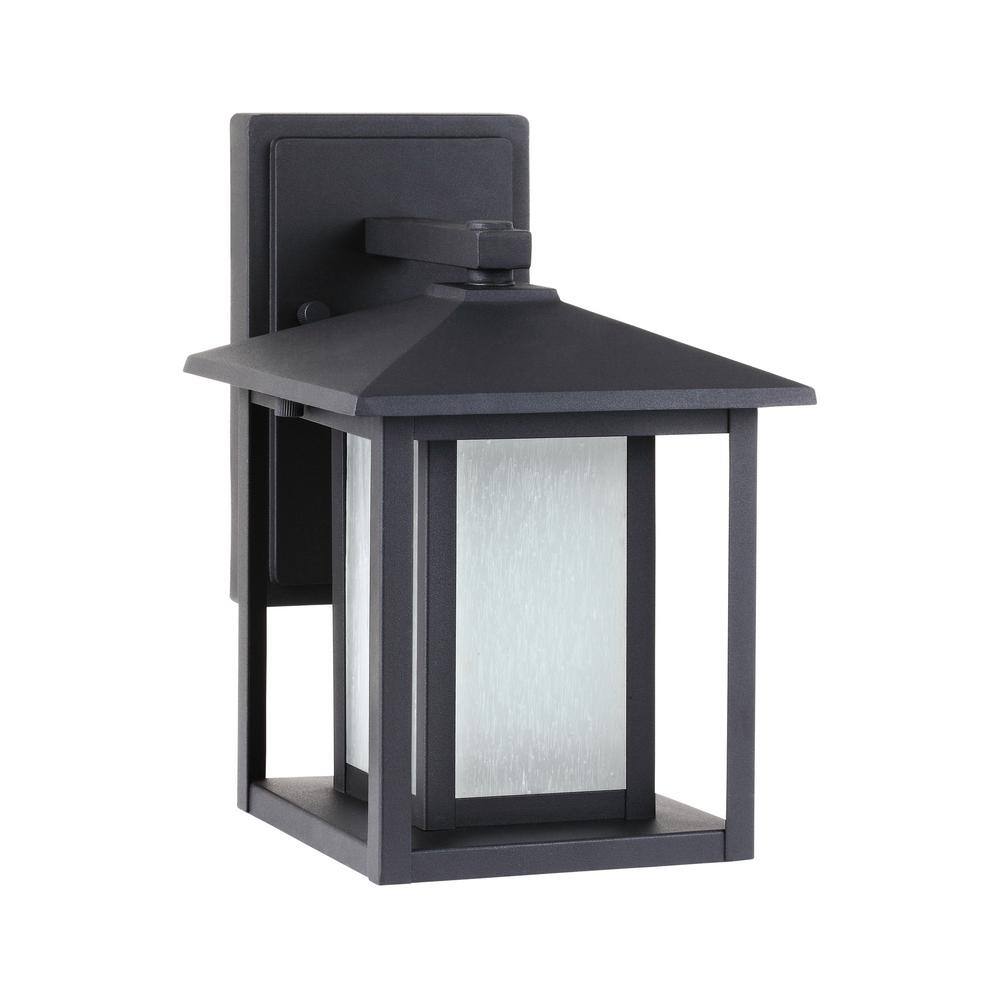 Hunnington Black Contemporary Outdoor Wall Lantern