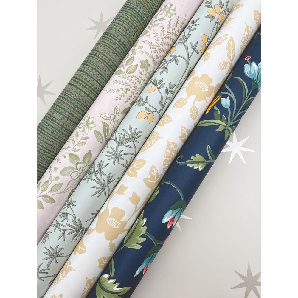 Ochre Yellow Damask Self-Adhesive Peel and Stick Wallpaper