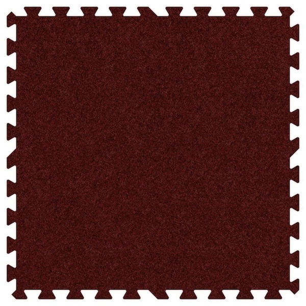 Groovy Mats Burgundy Comfortable Carpet Mats - Small Sample Piece
