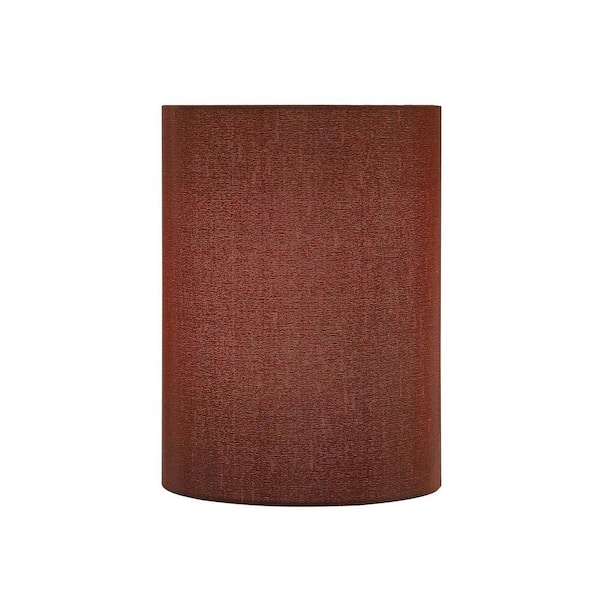 Cylinder Shaped Spider Construction Lamp Shade in Brown Tweed 8 Wide Light Green Aspen Creative 31121 Transitional Drum 8 x 8 x 11
