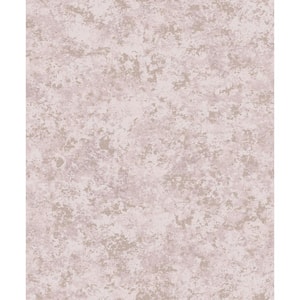 Obsidian Pink and Rose Gold Textured Vinyl Non-Pasted Wallpaper (Covers 56 sq. ft.)