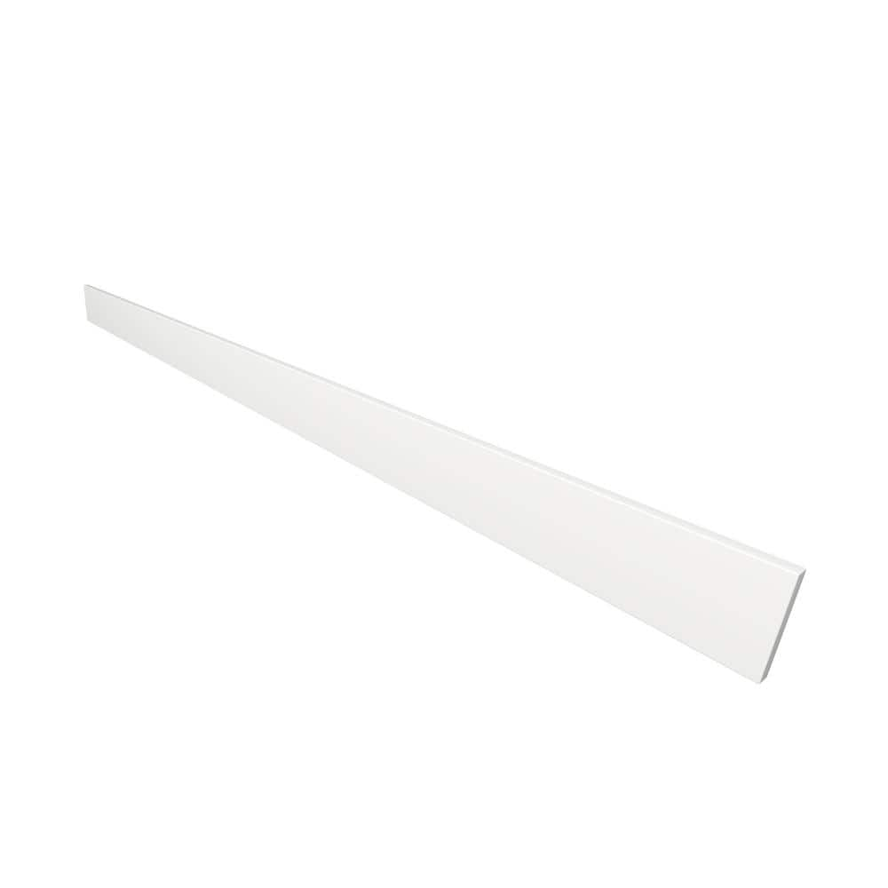 Dyconn Carrara 74 in. True Solid Surface Solid Surface Backsplash in ...