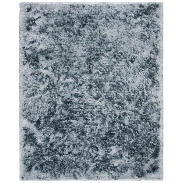 SAFAVIEH Ocean Shag Slate 8 ft. x 10 ft. Solid Area Rug