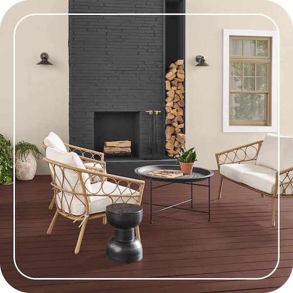 BEHR DECKplus 1 gal. #S170-7 Dark Cherry Mocha Solid Color BEHR DECKplus 1 gal. #S170-7 Dark Cherry Mocha Solid Color