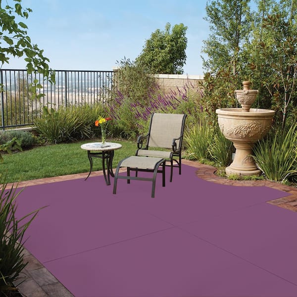 5 gal. #OSHA-4 OSHA SAFETY PURPLE Solid Color Flat Interior/Exterior Concrete Stain