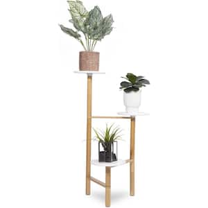 3 Tier Plant Stand Wood Plant Stand Outdoor Tall Wooden Plant Holder Shelf Corner Plant Stand for Plants