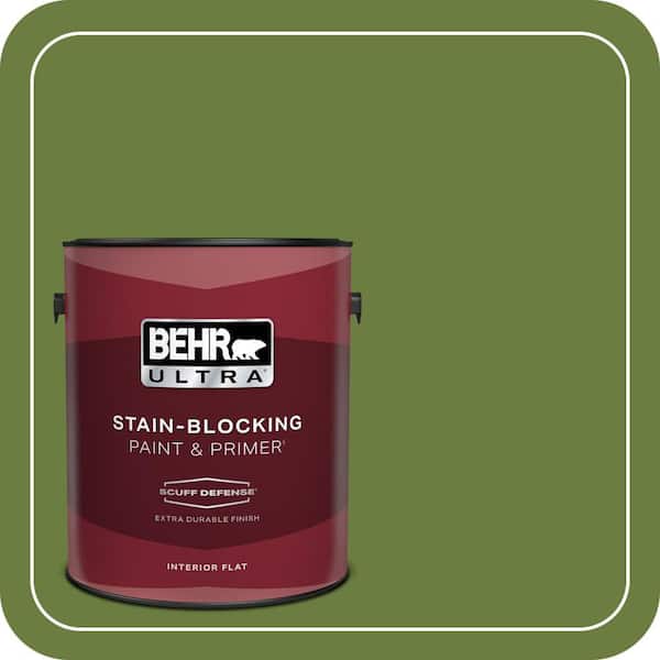 BEHR ULTRA 1 gal. #M350-7 Healing Plant Extra Durable Flat Interior Paint & Primer