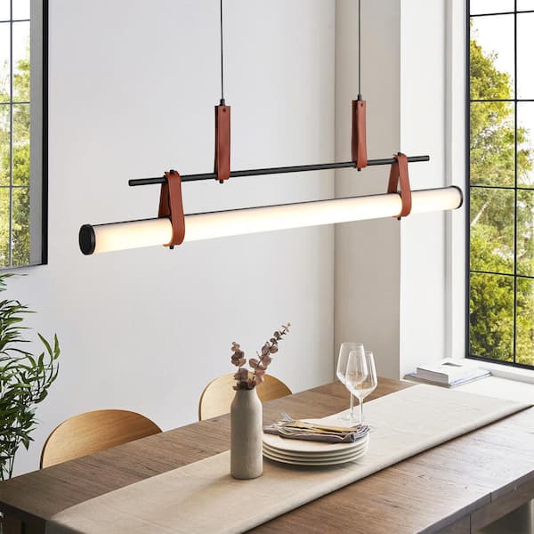 amenoiro★  Rennnsan Kelvoro 15-Watt 1-Light Black Linear Boho Integrated LED