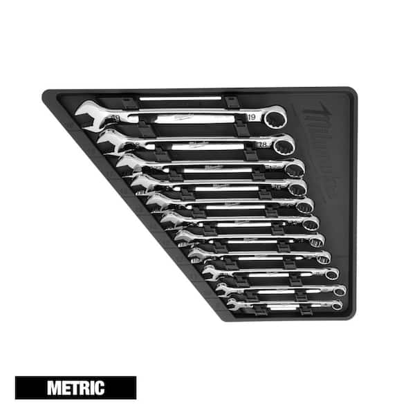 Milwaukee Combination Metric Wrench Mechanics Tool Set (11-Piece)