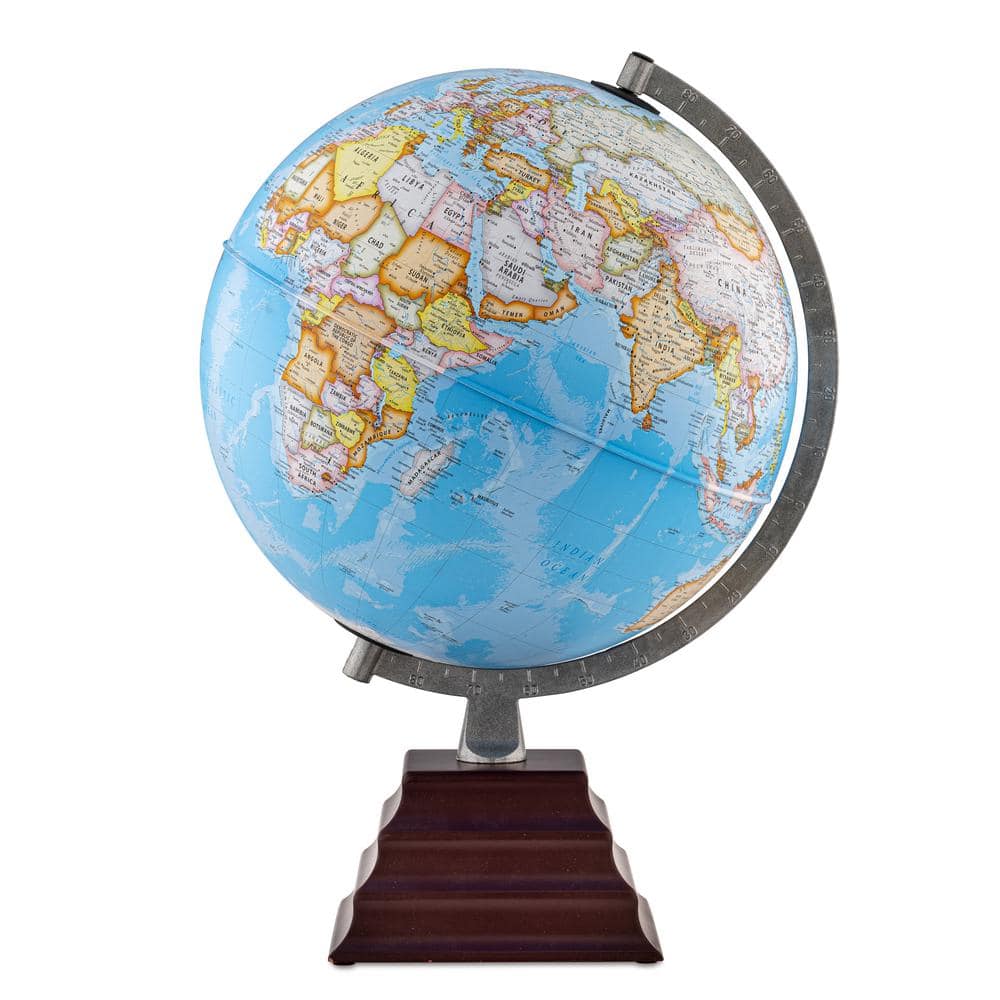 Waypoint Geographic Pacific Plus 19.5 in. Tall x 12 in. dia Decorative Desktop World Globe