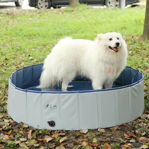 PVC Foldable Dog Pool Bath Medium Size Pet Tub