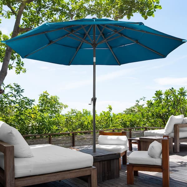 cleaning outdoor patio umbrella This umbrella was covered in mold and algae and I was ready to toss it   But this DIY 30-second outdoor cleaner brought it back to lifeand I didn't  even have to