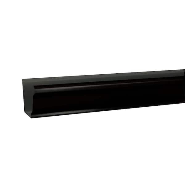 Amerimax Home Products 6 in. x 10 ft. Black Aluminum K-Style Gutter